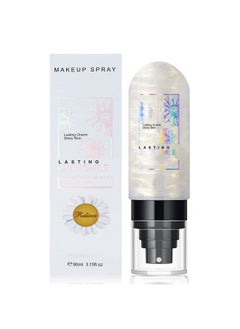 Dewy Makeup Setting Spray Shimmer Glow Finish Hydrating Illuminating Finishing Spray For Face Lightweight Long Lasting Make Up Fixing Hydrate Skin For A Bright Look 3.15 Fl Oz