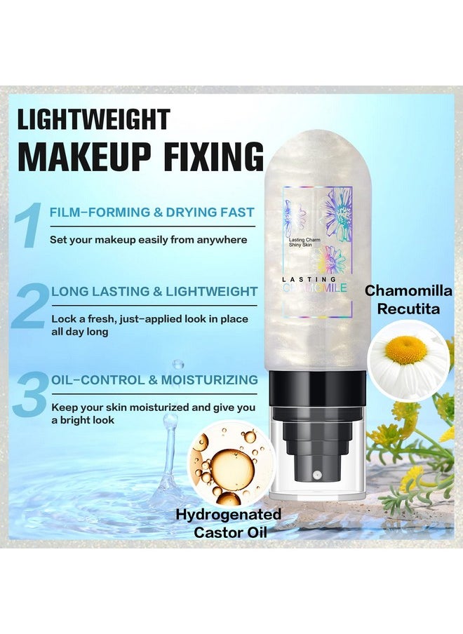 UCANBEMAKEUP - Dewy Makeup Setting Spray Shimmer Glow Finish Hydrating Illuminating Finishing Spray For Face Lightweight Long Lasting Make Up Fixing Hydrate Skin For A Bright Look 3.15 Fl Oz - Image 1