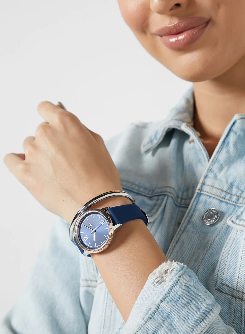 TOMMY HILFIGER Essentials Watch & Edge Bangle Bracelet