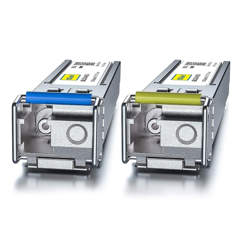 10Gtek a Pair of 1.25G SFP Bidi Transceiver, 1000Base-BIDI SingleMode Simplex LC Fiber Module for Cisco 1000BASE-BX3-U/1000BASE-BX3-D, Ubiquiti UniFi UF-SM-1G-S, SMF 1550nm/1310nm, DDM, up to 2km - Image 3