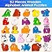 SYNARRY Wooden Alphabet Puzzle 52 Pieces ABC Puzzles for Kids Ages 35 Alphabet ABC Letter Blocks Puzzles for Toddlers 24 Animals Letter Matching Preschool Learning Toys Easter Gifts for Kids - Image 4