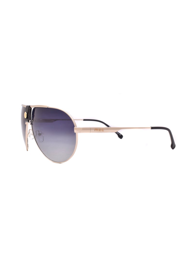 MEC Oversized Sunglasses With Leather On Bridge 39976-C3  - Image 2