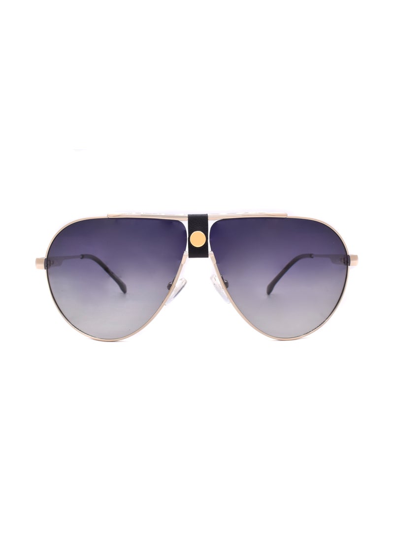 MEC Oversized Sunglasses With Leather On Bridge 39976-C3  - Image 1