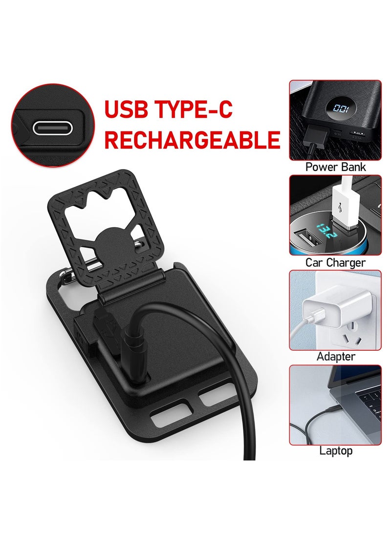 Mini COB Keychain Light, Rechargeable, Magnetic, 4 Modes, Foldable Bracket and bottle Opener, Compact Emergency Flashlight for Night Fishing, Camping, Walking - Image 5