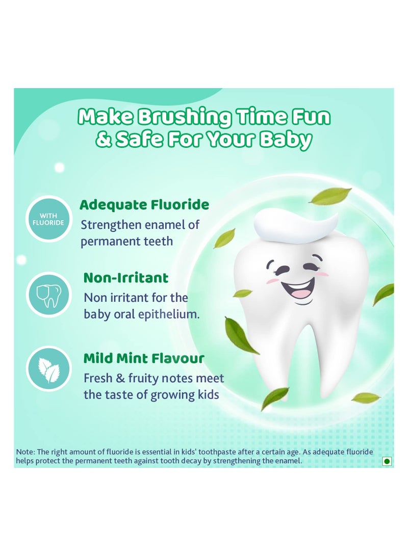 Chicco Toothpaste for Kids, Best for Baby (6+ years), Mild Mint Flavour, 70g | With Fluoride to Remove Plaque | Low Abrasive| Helps Prevent Cavities | IDA Accepted - Image 2