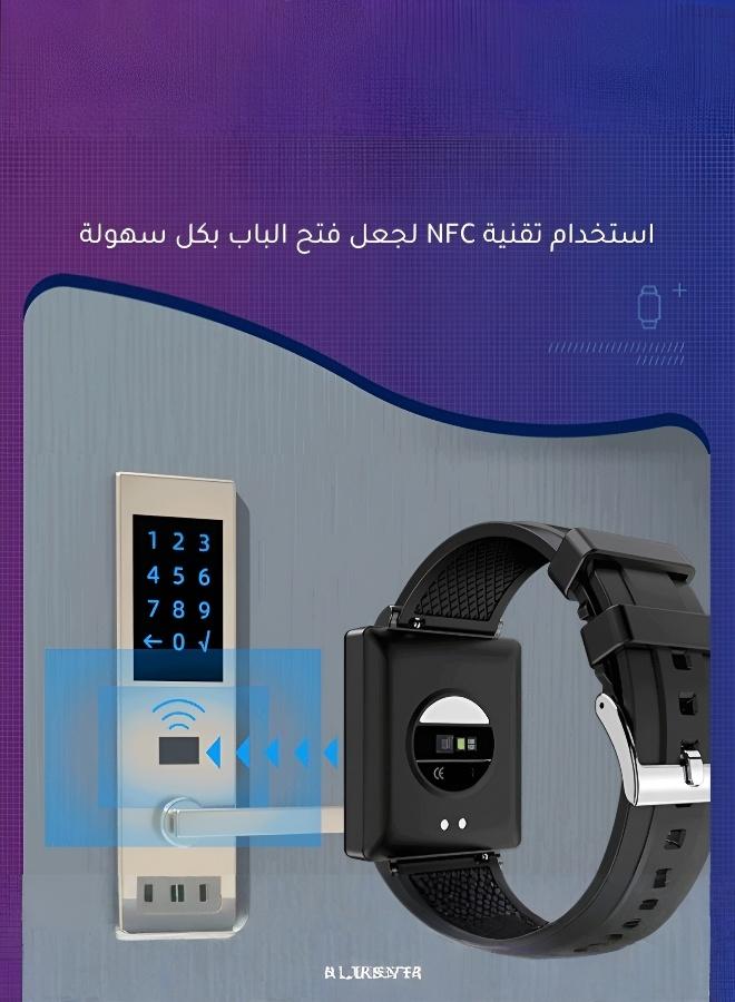 Smart Watch with Non-Invasive Blood Glucose Tracking | Heart Rate, Blood Pressure, SpO2 Monitor | NFC, Door Access & Temperature Control | Fitness Tracker for iOS & Android - Image 3