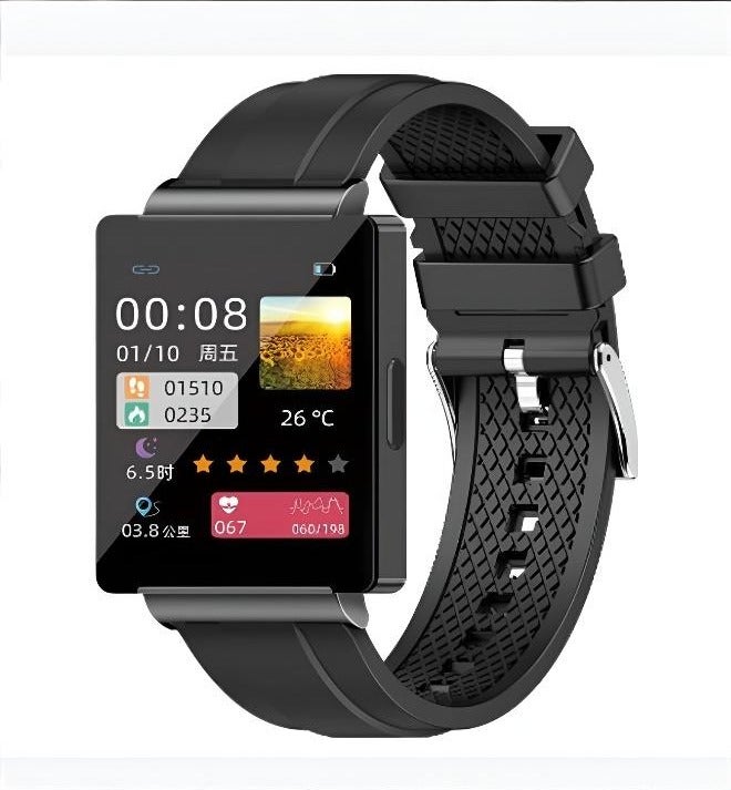 Smart Watch with Non-Invasive Blood Glucose Tracking | Heart Rate, Blood Pressure, SpO2 Monitor | NFC, Door Access & Temperature Control | Fitness Tracker for iOS & Android - Image 1