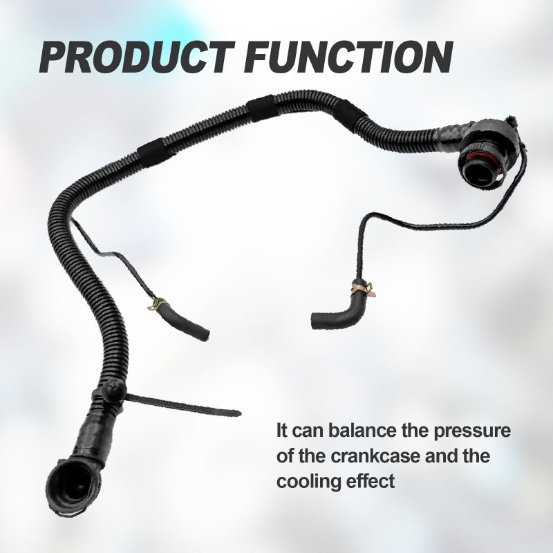Lunwag PCV Valve Hose with Bypass Valves for Buick and Chevy Compatible with Chevy CruzeSonicTrax Buick Encore 14L Replaces 55568267 25193343 46829 - Image 4