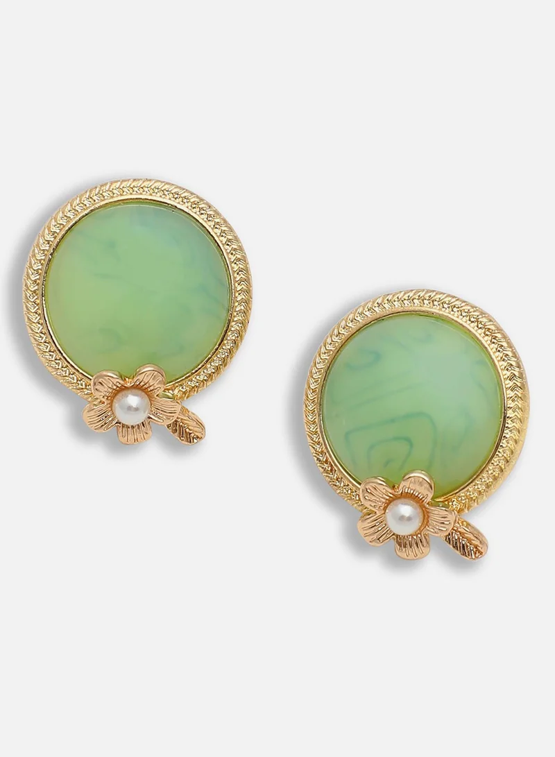 سوهي مسمار حجري مصمم للحفلات مطلي بالذهب