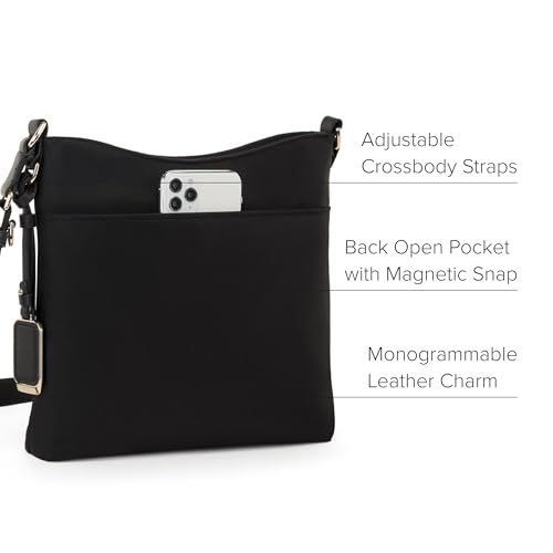 TUMI - Voyageur Tyler Crossbody - Nylon Crossbody Bag - Business, Travel Bag - Stain, Water-Resistant - Stylish Purse - Black & Gold - Image 4