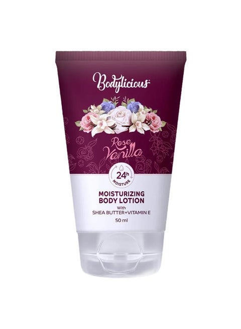 لوشن الجسم بودي ليشوس برائحة الورد والفانيليا 50 مل