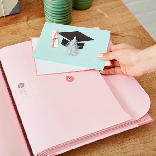 Savor | 2025 Edition The Folio™ Document Organizer | Custom Dyed Cloth-Bound Expanding File for Important Papers, Passports, Birth Certificates & More | Ideal for Home Organization & Graduation Gift - Image 4