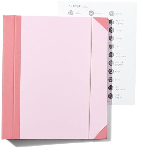 Savor | 2025 Edition The Folio™ Document Organizer | Custom Dyed Cloth-Bound Expanding File for Important Papers, Passports, Birth Certificates & More | Ideal for Home Organization & Graduation Gift - Image 2