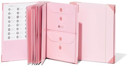 Savor | 2025 Edition The Folio™ Document Organizer | Custom Dyed Cloth-Bound Expanding File for Important Papers, Passports, Birth Certificates & More | Ideal for Home Organization & Graduation Gift - Image 1