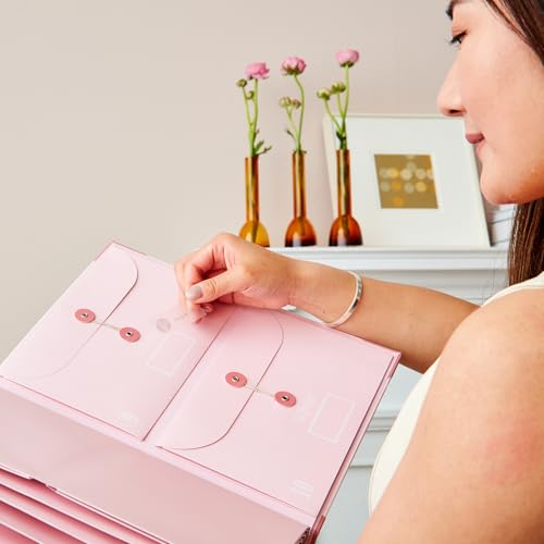 Savor | 2025 Edition The Folio™ Document Organizer | Custom Dyed Cloth-Bound Expanding File for Important Papers, Passports, Birth Certificates & More | Ideal for Home Organization & Graduation Gift - Image 5