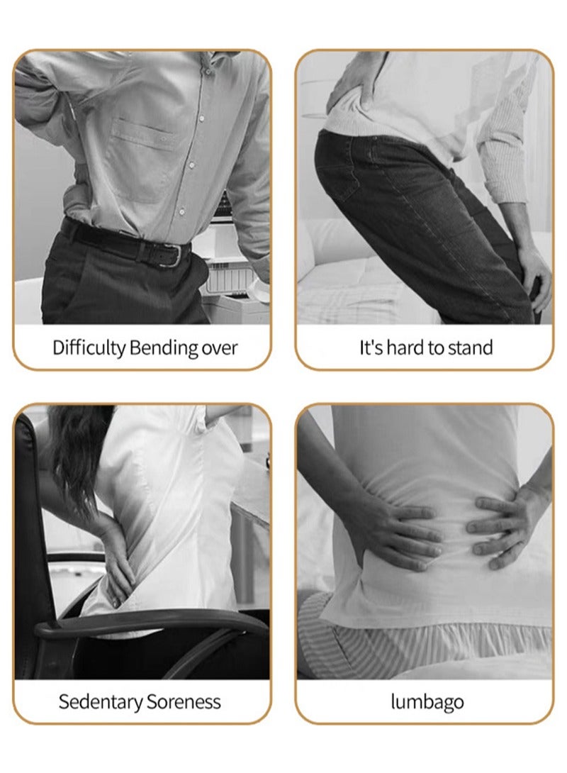 lansiyi Natural Ginger Lumbar Vertebra Massage Essential Oil 20ml,Lumbar Vertebra Pain Oil,Relieves Waist Fatigue and Sciatica,Suitable for People With Various Waist Discomfort and Prolonged Sitting  - Image 2
