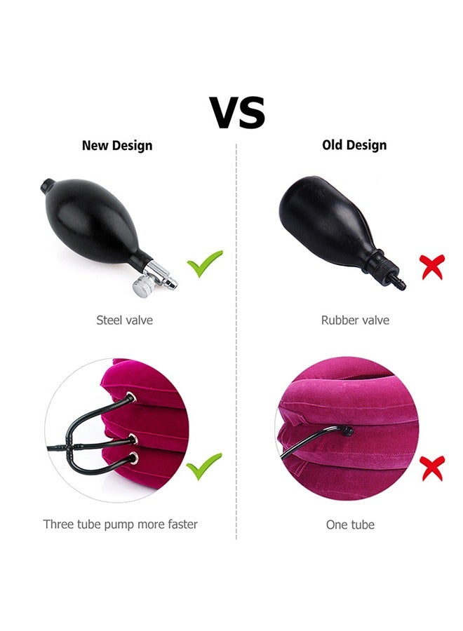 إسكدنيا وسادة رقبة مدلك قابلة للنفخ - Image 4