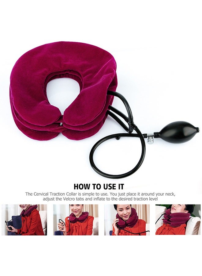 إسكدنيا وسادة رقبة مدلك قابلة للنفخ - Image 3