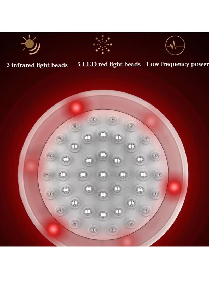 Electric Scalp Massager, Roller Massage, Red Light, Rechargeable Head Kneading Massager, Scalp and Body Massager for Hair Growth, Deep Cleansing & Stress Relief (White) - Image 5