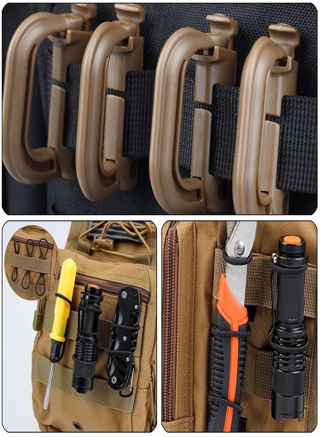 LUYEJKO 4 Pack Tactical Molle Pouches,Molle Backpack Attachments,Small Tactical Pouch for Backpack (Black) - Image 5