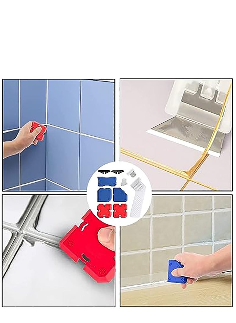 KASTWAVE - Professional Caulking Tool Kit with Sealant Finishing Tools, Easy Silicone Caulking with Guides, Caulk Removal Tools and Fill Removal Tool Silicone Fill （ 11Piece Set） - Image 1