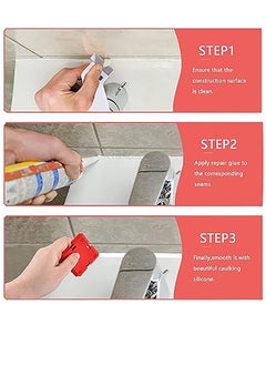 KASTWAVE Professional Caulking Tool Kit with Sealant Finishing Tools, Easy Silicone Caulking with Guides, Caulk Removal Tools and Fill Removal Tool Silicone Fill （ 11Piece Set）  - Image 3