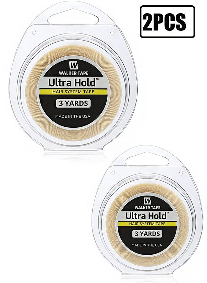 Walker Tape Ultra Hold Hair Extension Tape Roll (0.8 x 3 Yards) Double Sided Tape Wig Waterproof Tape Wig Wig Pieces Hair Extensions 2PCS - Image 1