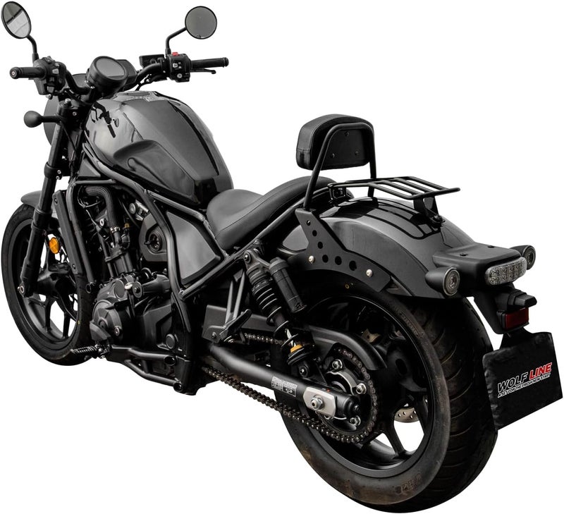 Lorababer حامل الأمتعة الخلفي للدراجة النارية متوافق مع H-onda Rebel CMX1100 CM1100 CMX 1100 CM 1100 2021 2022 لوحة دعم الحمولة للرفرف الخلفي الفردي - Image 5