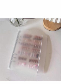 Excefore Press on Nail Holder, On Organizer, Removable Loose-Leaf Storage Book for Fake Nail, Display(Not Included Nail)  - Image 4