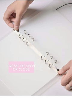 Excefore Press on Nail Holder, On Organizer, Removable Loose-Leaf Storage Book for Fake Nail, Display(Not Included Nail)  - Image 3