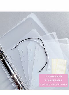 Excefore Press on Nail Holder, On Organizer, Removable Loose-Leaf Storage Book for Fake Nail, Display(Not Included Nail)  - Image 2