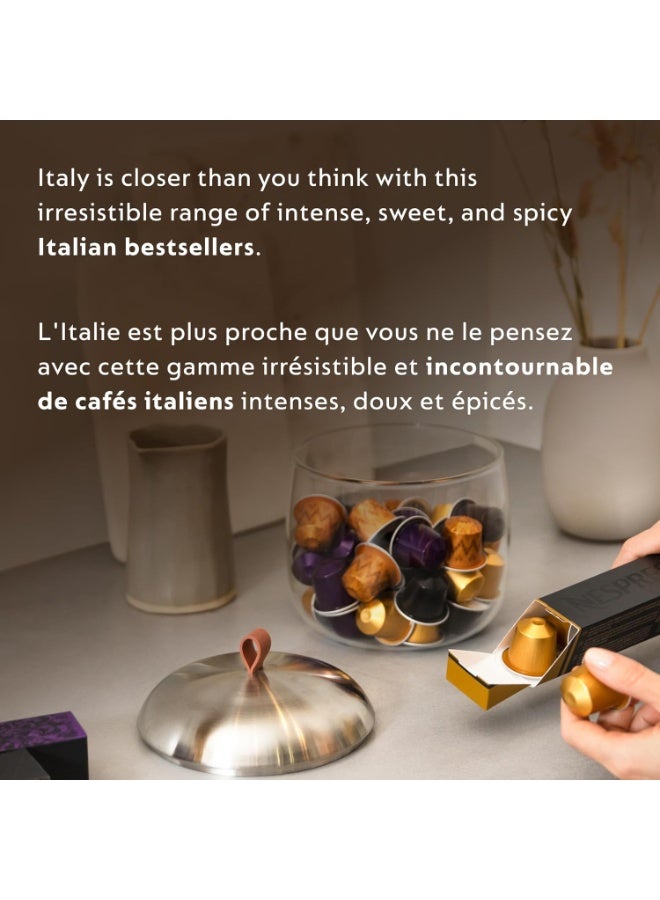 Nespresso Original Line Discovery Pack, 90 Capsules (9 Sleeves) – 6 Iconic Italian Blends | Napoli, Arpeggio, Ristretto, Roma, Kazaar & Livanto | Compatible with Nespresso Original Line Machines - Image 4