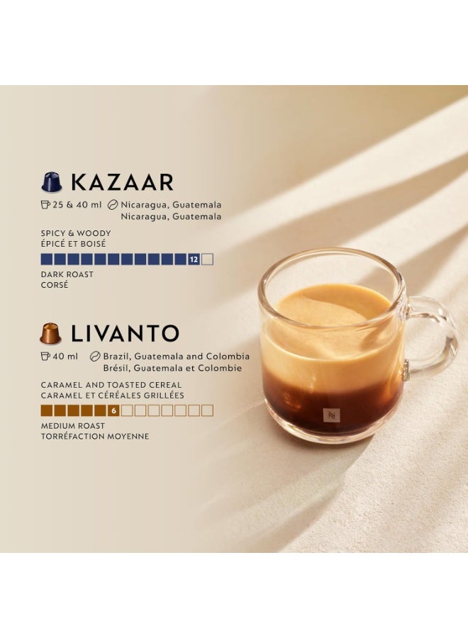 Nespresso Original Line Discovery Pack, 90 Capsules (9 Sleeves) – 6 Iconic Italian Blends | Napoli, Arpeggio, Ristretto, Roma, Kazaar & Livanto | Compatible with Nespresso Original Line Machines - Image 3