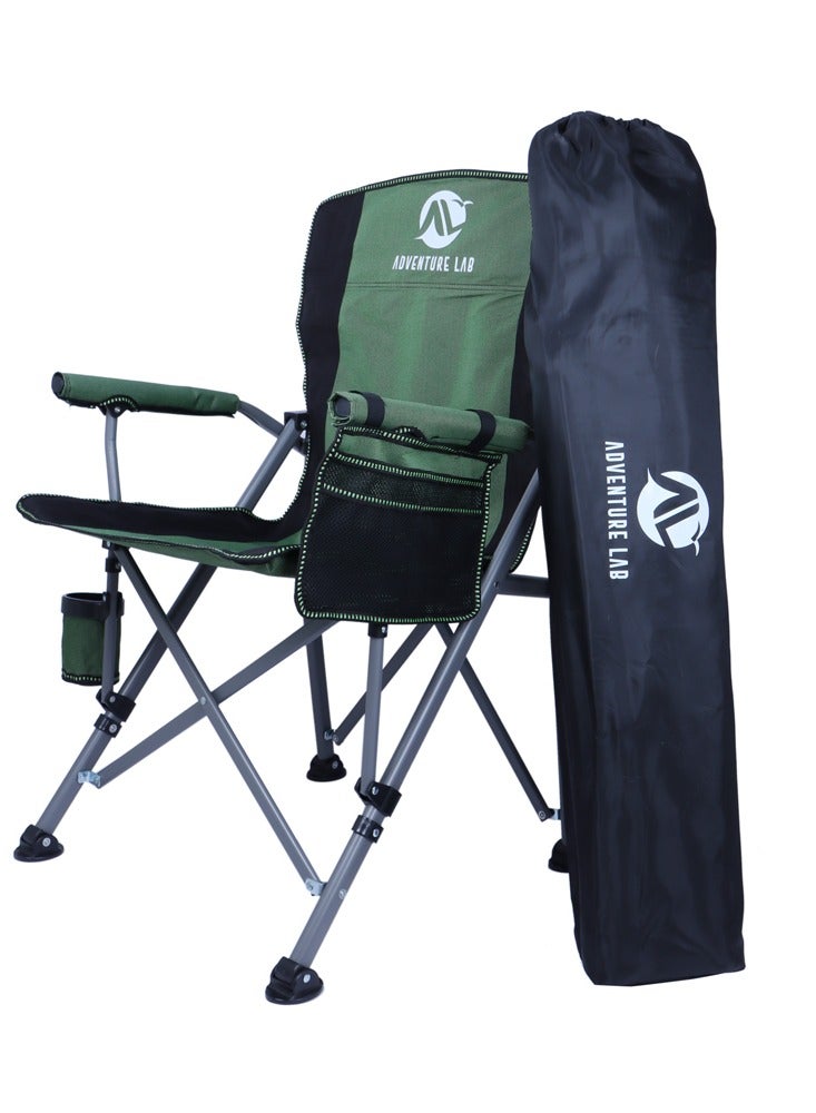 Adventure Lab Collapsible Folding Camping Chair with Cup Holder and Removable Storage Bag – Portable, Lightweight Outdoor Chair for Hiking, Fishing, Beach and Travel - Image 5