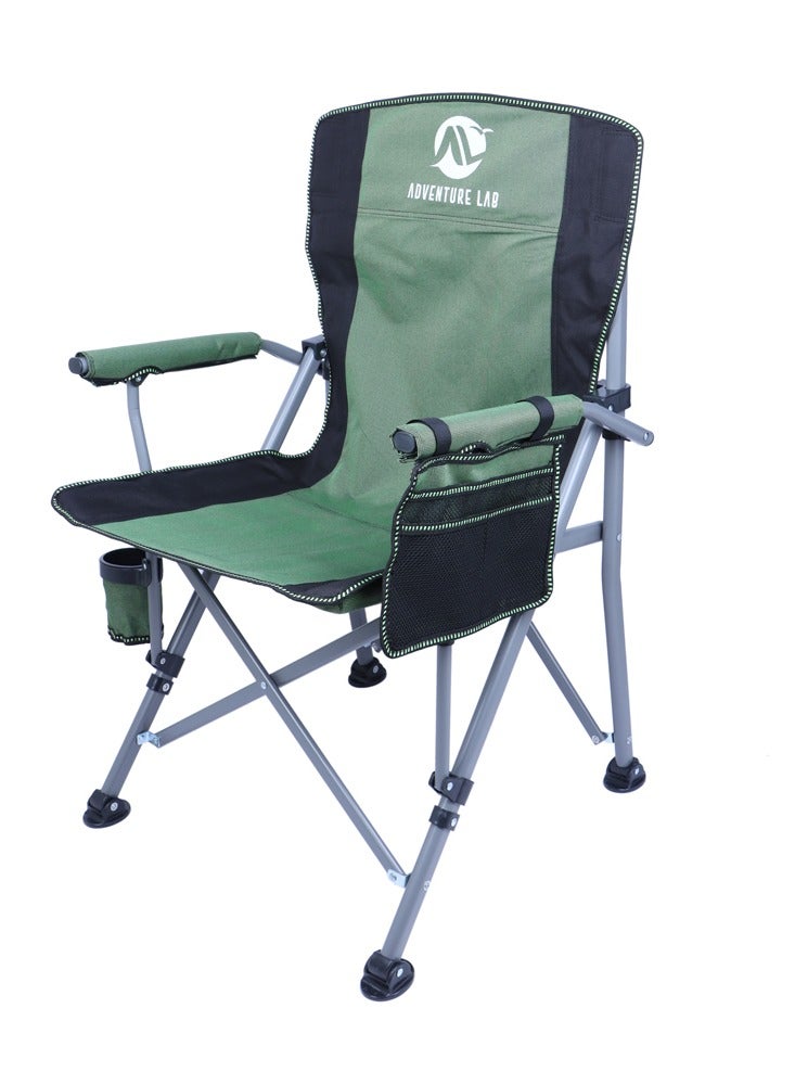 Adventure Lab Collapsible Folding Camping Chair with Cup Holder and Removable Storage Bag – Portable, Lightweight Outdoor Chair for Hiking, Fishing, Beach and Travel - Image 1