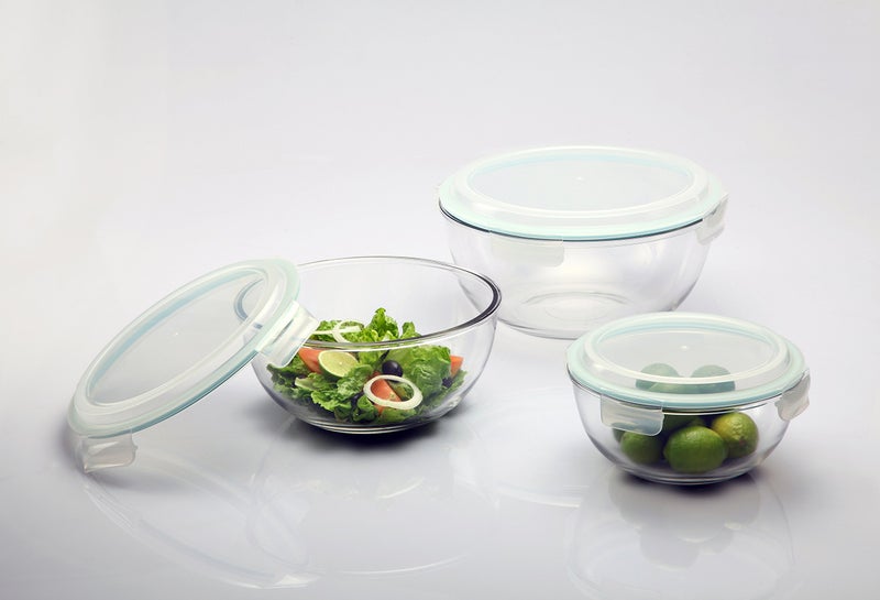 Glasslock Korea Tempered Glass Bowl with Lid 2000ml - Big Mixing Bowl Glass with Lid - Ideal for Serving and Preparing - Dishwasher/Fridge/Freezer/Microwave Safe Glass Bowls for Kitchen - Image 2