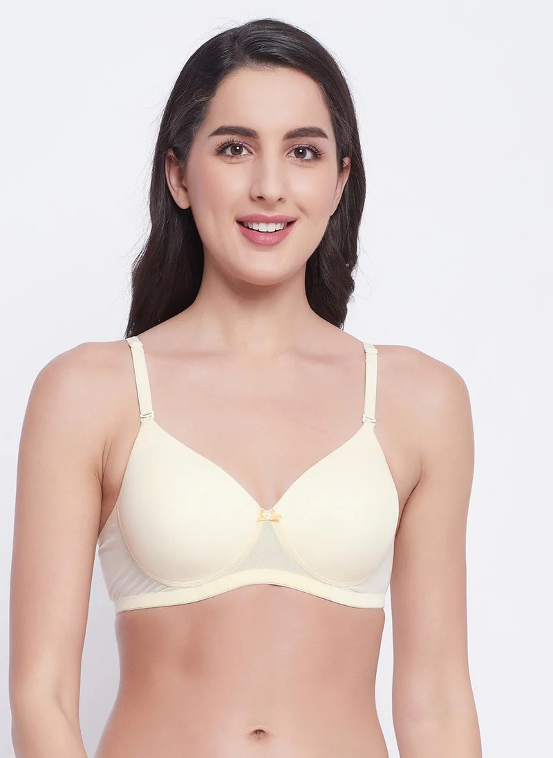 كلوفيا Clovia Padded Non-Wired Full Cup Multiway T-shirt Bra in Nude Colour