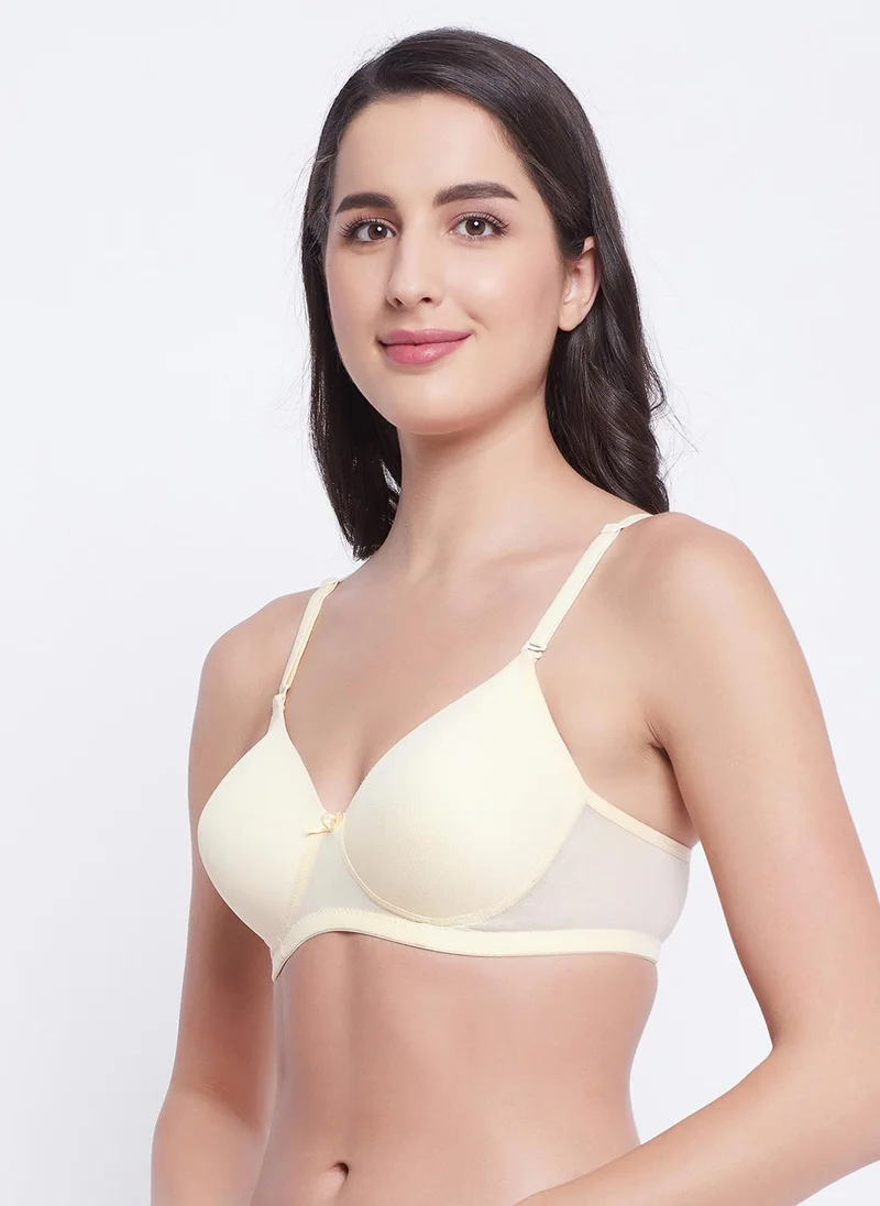 كلوفيا Clovia Padded Non-Wired Full Cup Multiway T-shirt Bra in Nude Colour