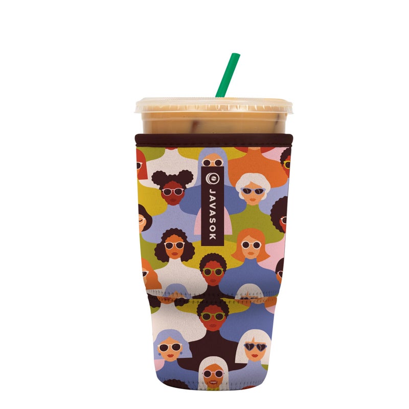 Sok It Java Sok Iced Coffee & Cold Soda Insulated Neoprene Cup Sleeve (Femme Force  Large: 30-32oz) - Image 1