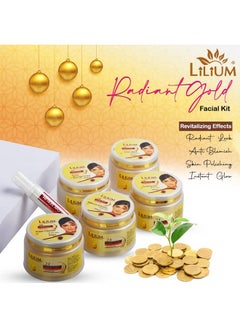 LILIUM 24Carat Gold Skin Protection Revitalizing Effects Cellular Renew Activation System All Skin Types Facial Kit 220 Gm.220Gm  - Image 2