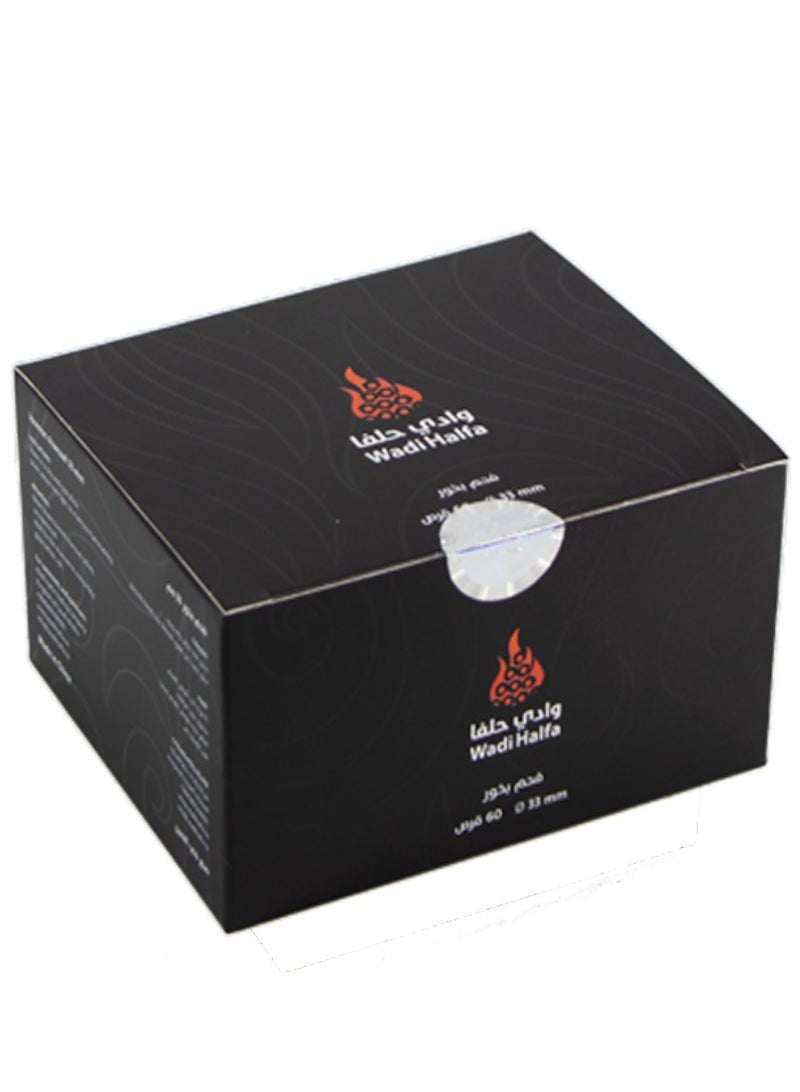 وادي حلفا فحم بخور وادي حلفا سريع الإشتعال 60 قرص - Image 1