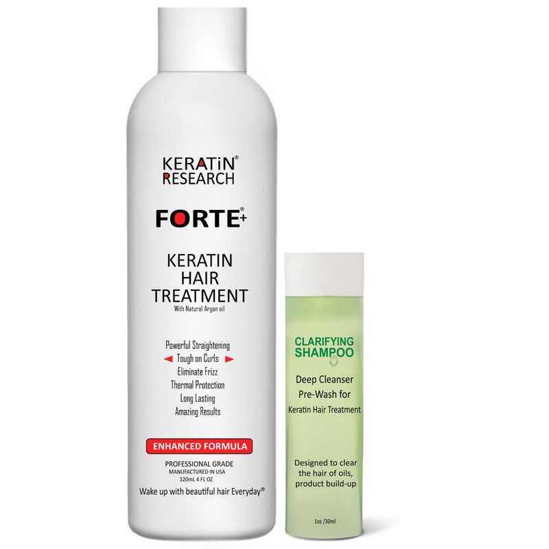 Keratin Forte Brazilian Keratin Hair Blowout Treatment Extra Strength Forte Keratina Para Alisar El Pelo 120ML KIT