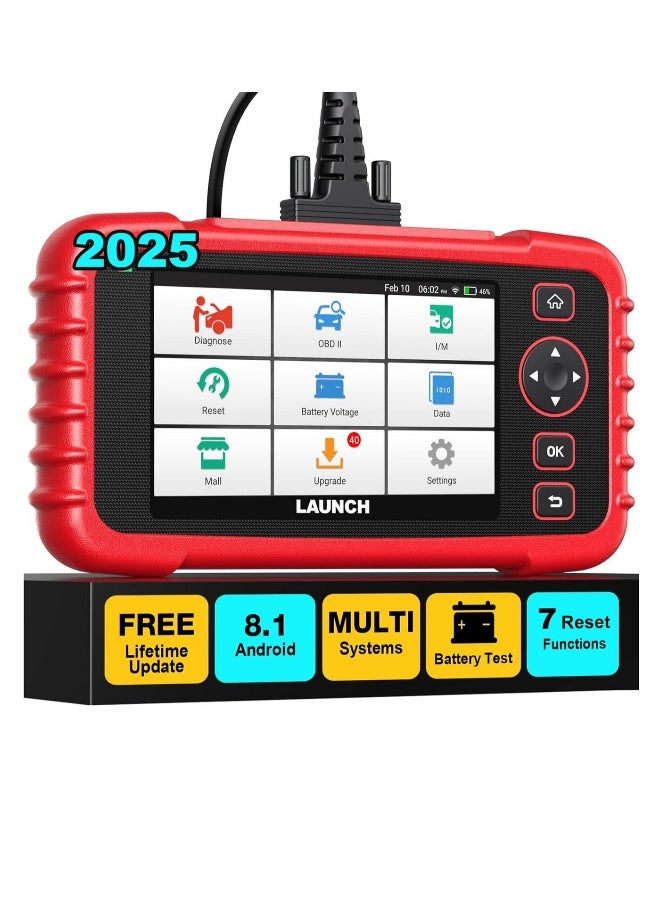 LAUNCH OBD2 Scanner CRP123X Elite V2.0(Upgrade of CRP123X/CRP129X), 7 Reset Scan Tool, FCA SGW, Multi-System Car Scanner, Cloud Report, Lifetime Free Update Diagnostic Tool, Battery Test, AutoVIN - Image 2