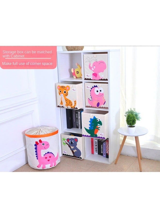 Large Dinosaur-Themed Toy Storage Box for Kids Room and Home - Image 2