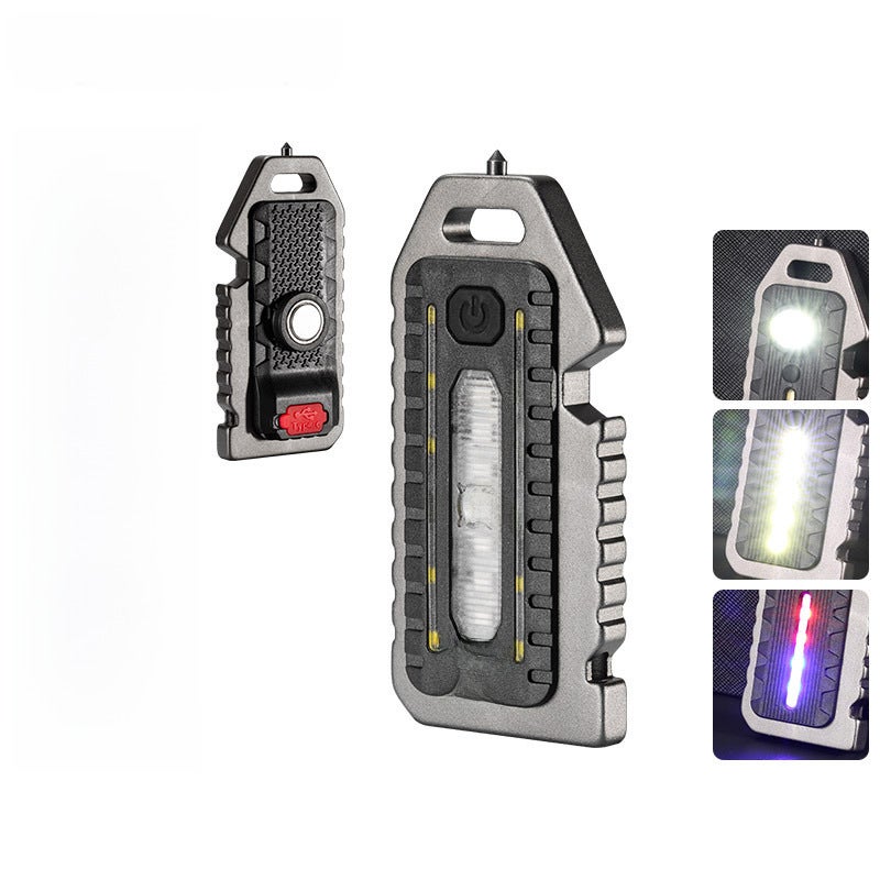 Cross-border explosions ultra-small mini LED luminous small flashlight keychain lamp strong light ultra-light portable flashlight W5135 "black" multi-function whistle key lamp W5135 "black" multi-function whistle key lamp