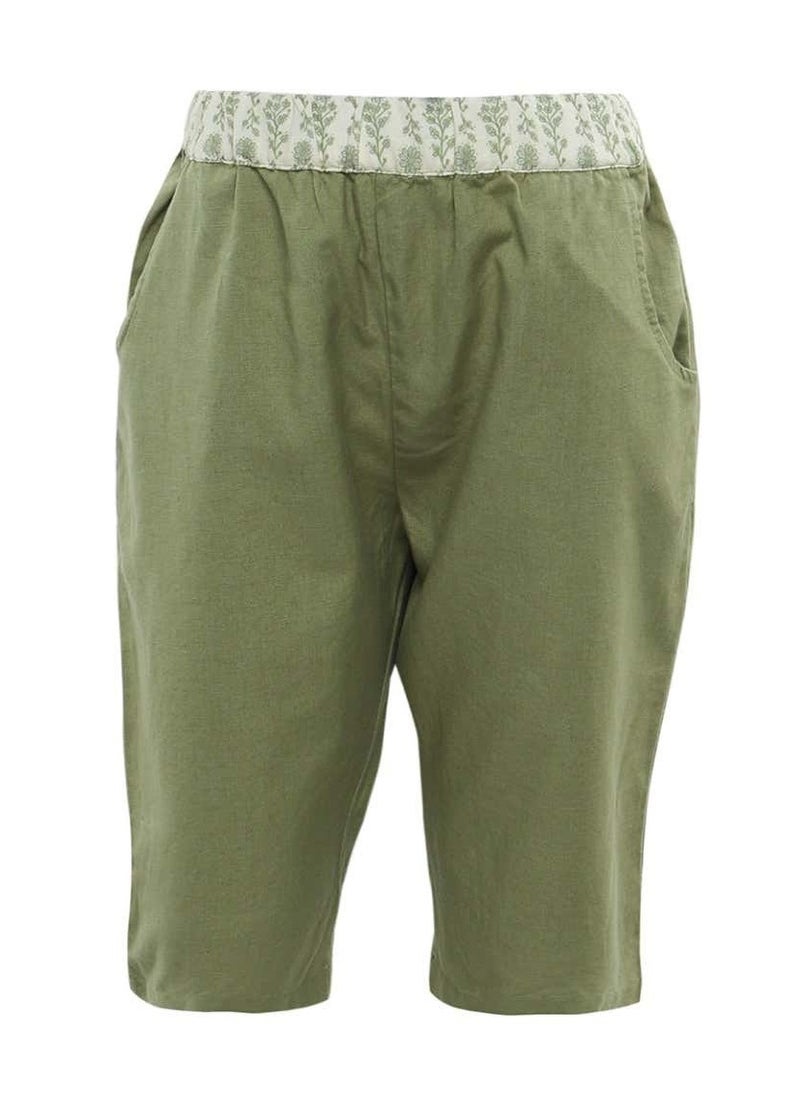 Bunai Bunai Root Collection Green Trousers BT6001  - Image 1