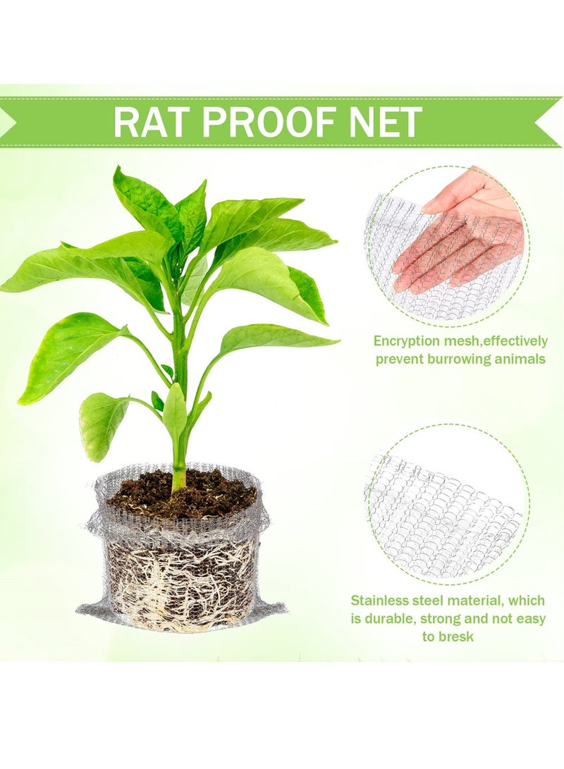 Barakah 4 Pack 5 Gallon Gopher-Proof Wire Baskets, Stainless Steel Root Protection for Plants, Ideal for Mole and Vole Defense - Image 3