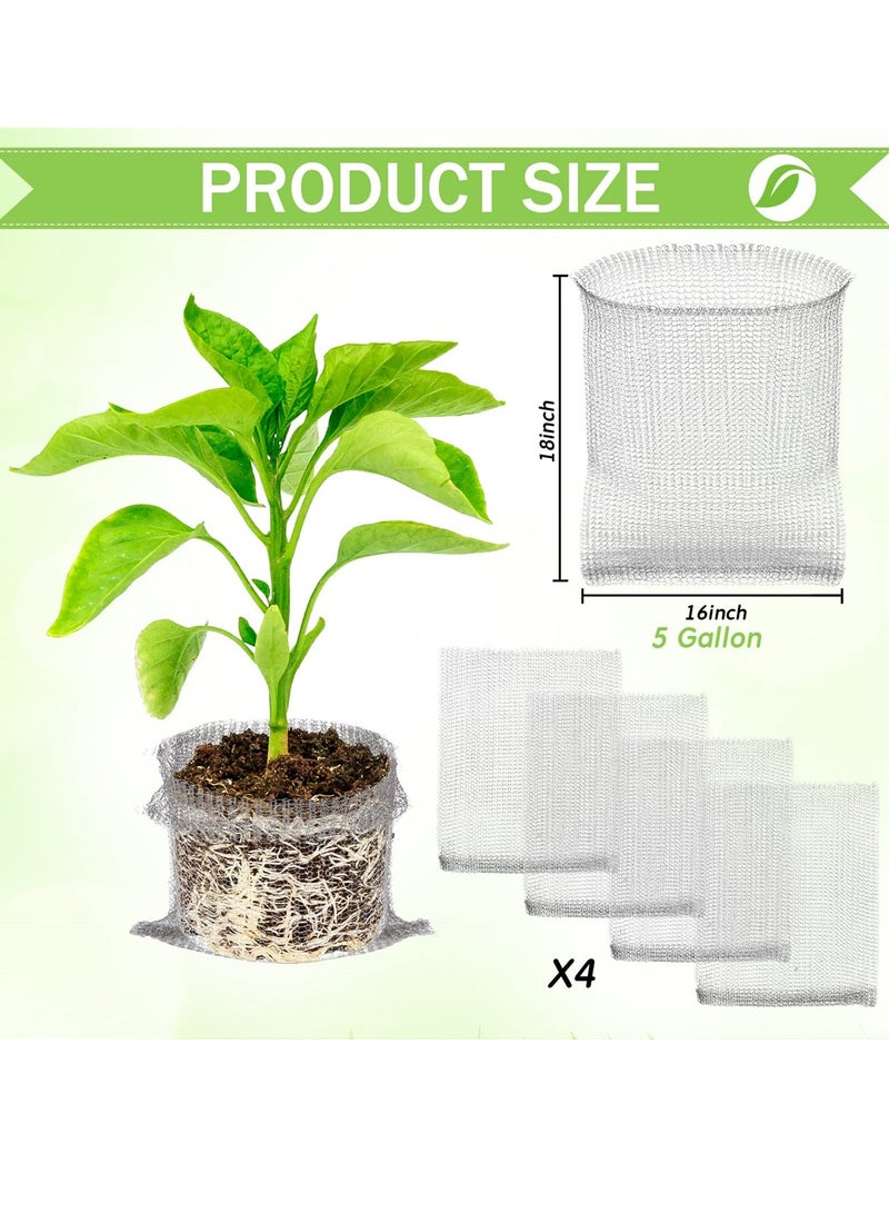 Barakah 4 Pack 5 Gallon Gopher-Proof Wire Baskets, Stainless Steel Root Protection for Plants, Ideal for Mole and Vole Defense - Image 2