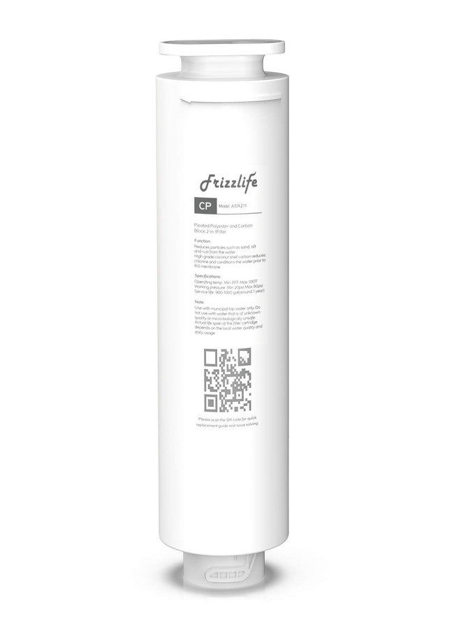 Frizzlife ASR211 Replacement Filter Cartridge For PD600-TAM3, PD400, PD500, PD800-TAM4 Reverse Osmosis System (1st Stage) - Image 1