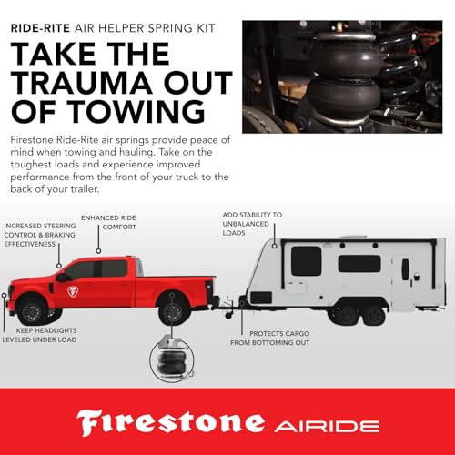 Airide Firestone Airide 2622 Ride-Rite Rear Air Springs Kit fits 2008-2026 E450 Cab-Chassis and E450 Class C Motorhome/Cutaway | 5-100 PSI | Load Capacity of 5,000 Pounds - Image 5